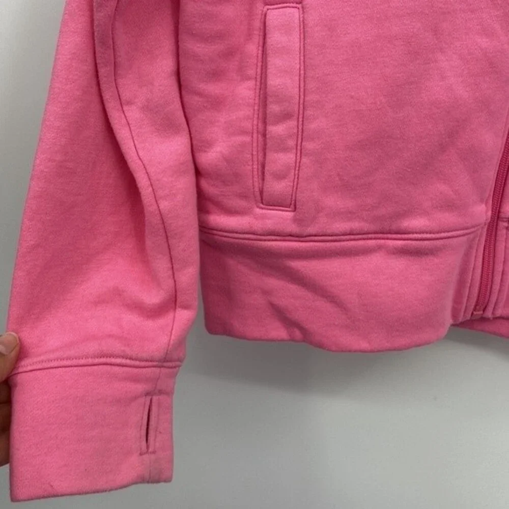 Old Navy Yin Yang Girls Pink Sherpa Lined Sweatshirt Hoodie XL 14-16 Thumb Holes